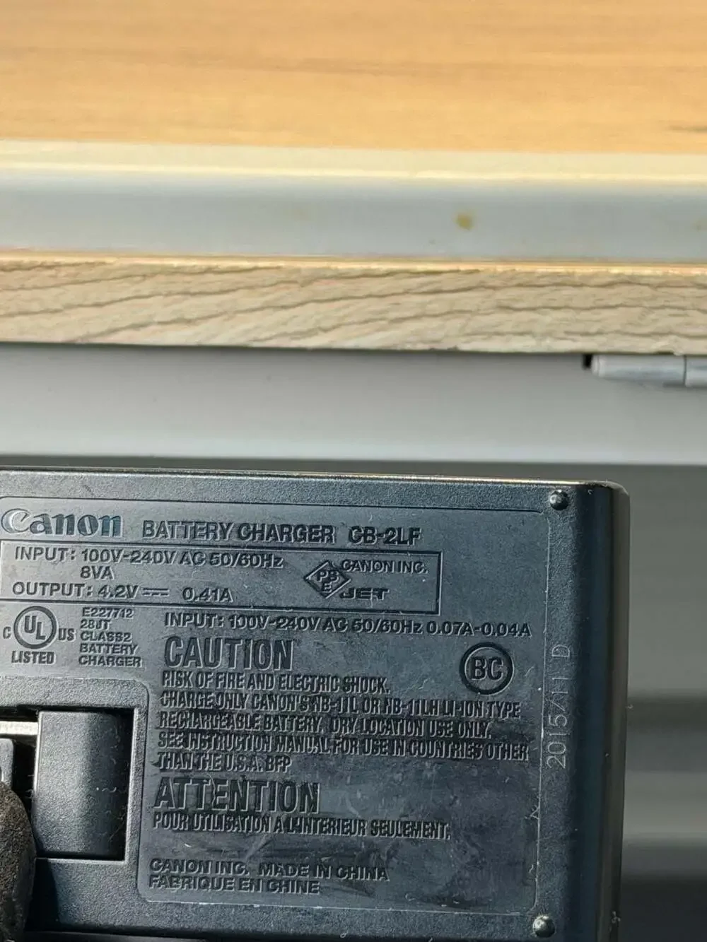 UNTESTED Canon CB-2LF Battery Charger for NB-11L